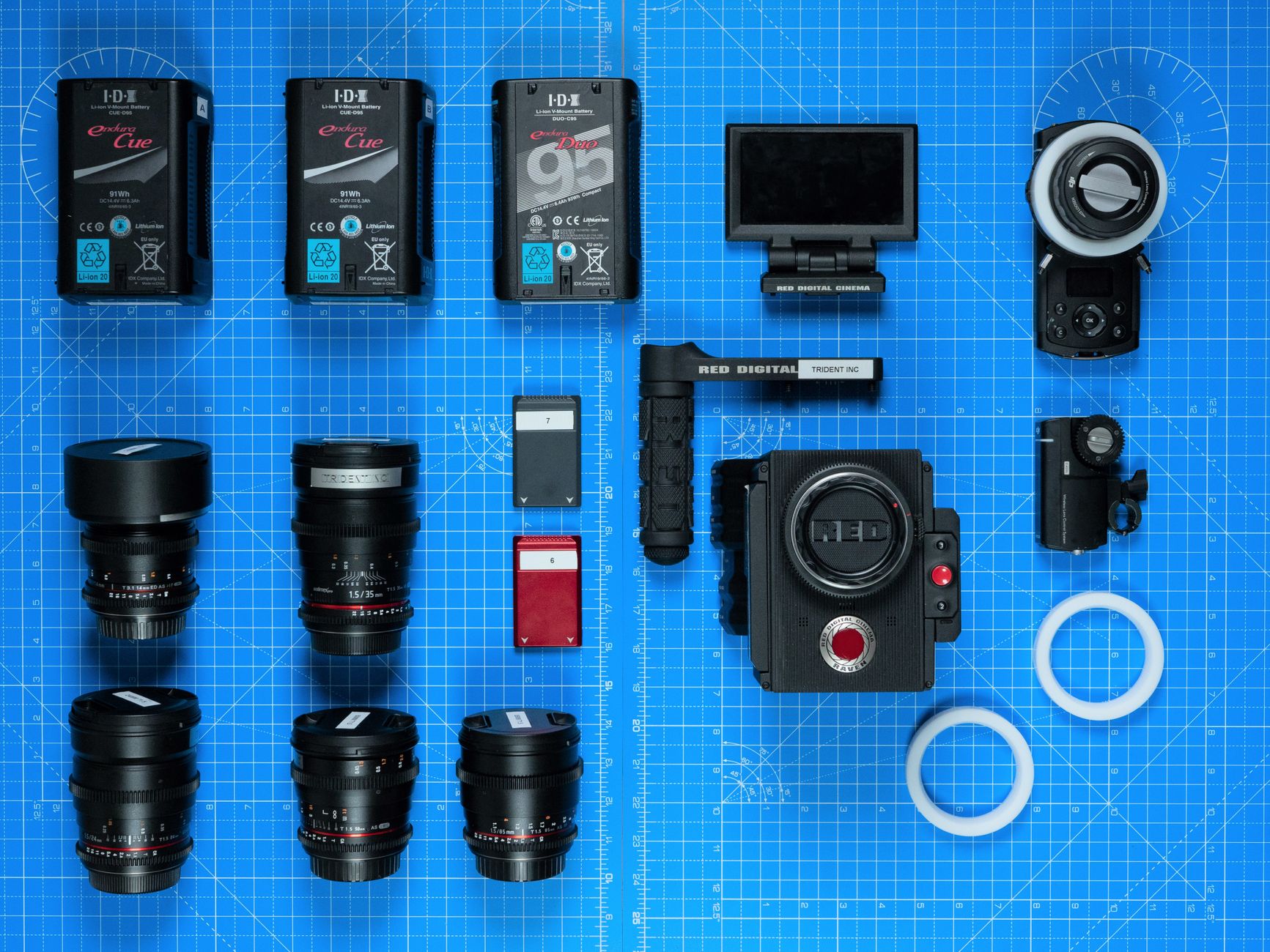 High end camera device operating dynamic lens focus